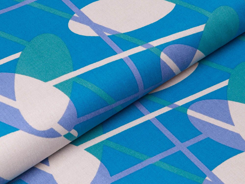 Twill Baumwolle by Tillisy - ovale Kreise und Streifen