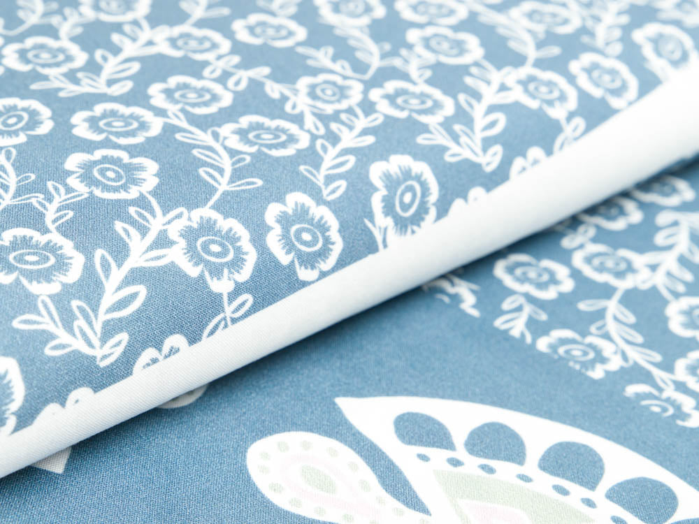 Viskose-Webware Swafing Beach Day by jolijou PANEL ca. 100 x 140 cm - Blumen und Ornamente