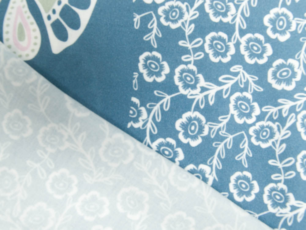 Viskose-Webware Swafing Beach Day by jolijou PANEL ca. 100 x 140 cm - Blumen und Ornamente