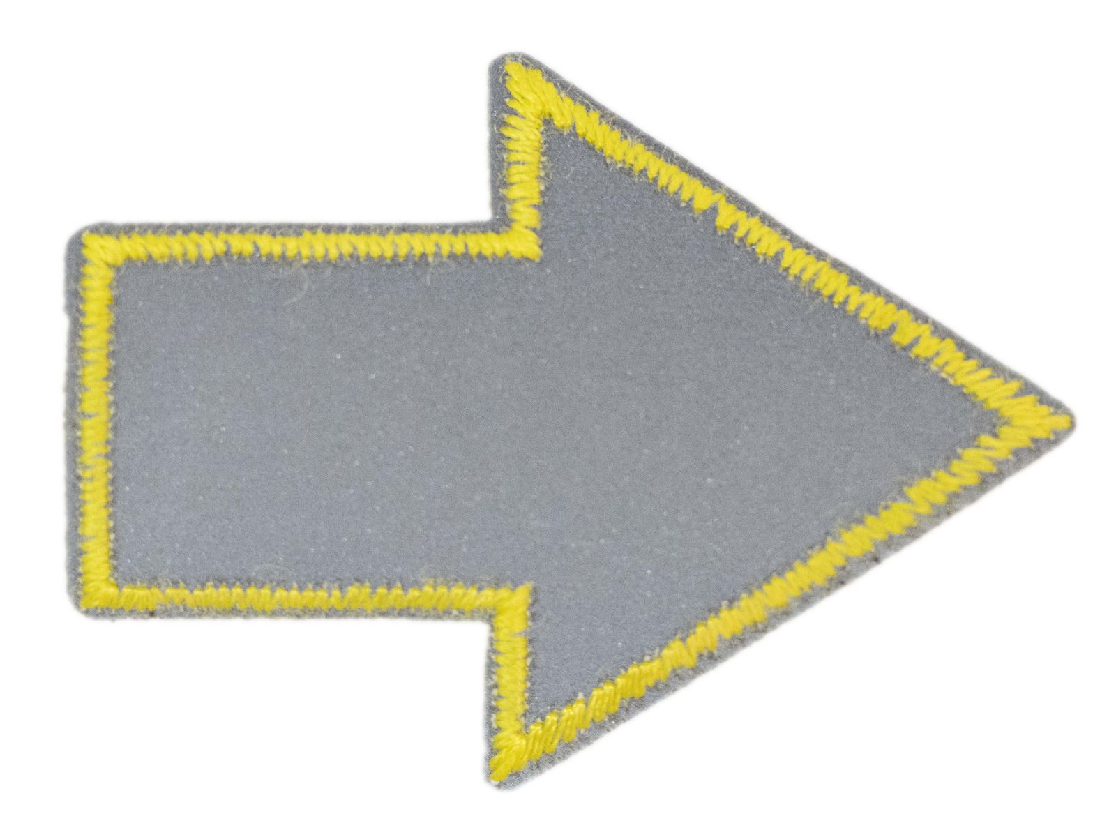 Applikation zum Aufbügeln Reflektor - reflektierender blauer Pfeil