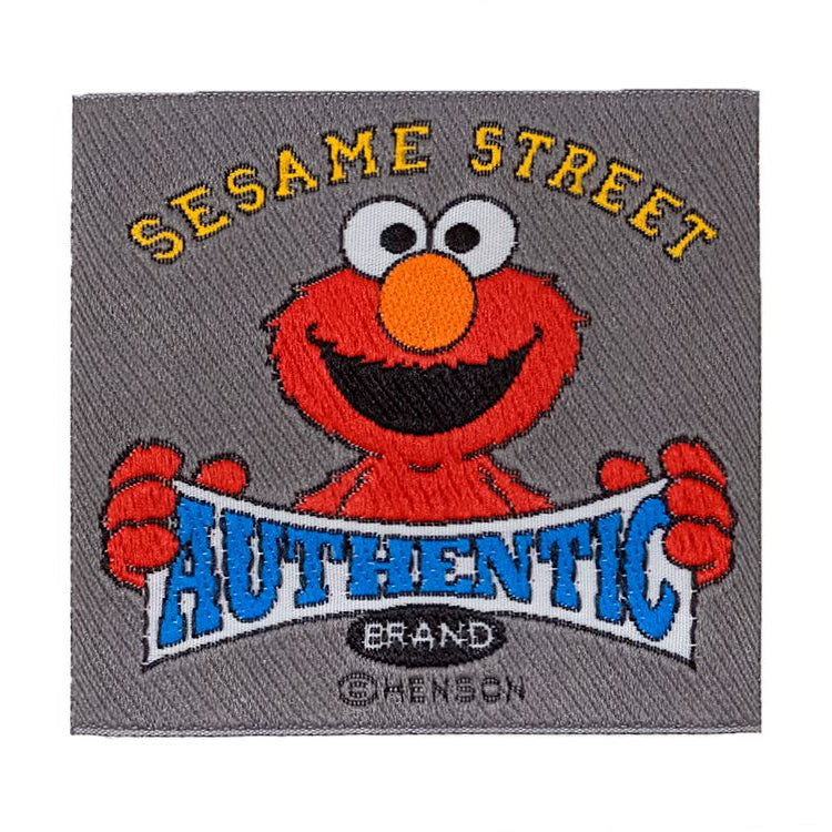 Applikation zum Aufbügeln - Sesamstraße - Monster Elmo ca. 70mm x 65mm – grau