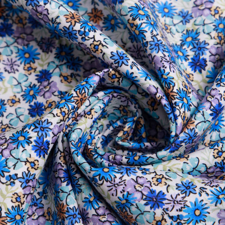 Webware Popeline Baumwolle Digitaldruck - Blumenmeer