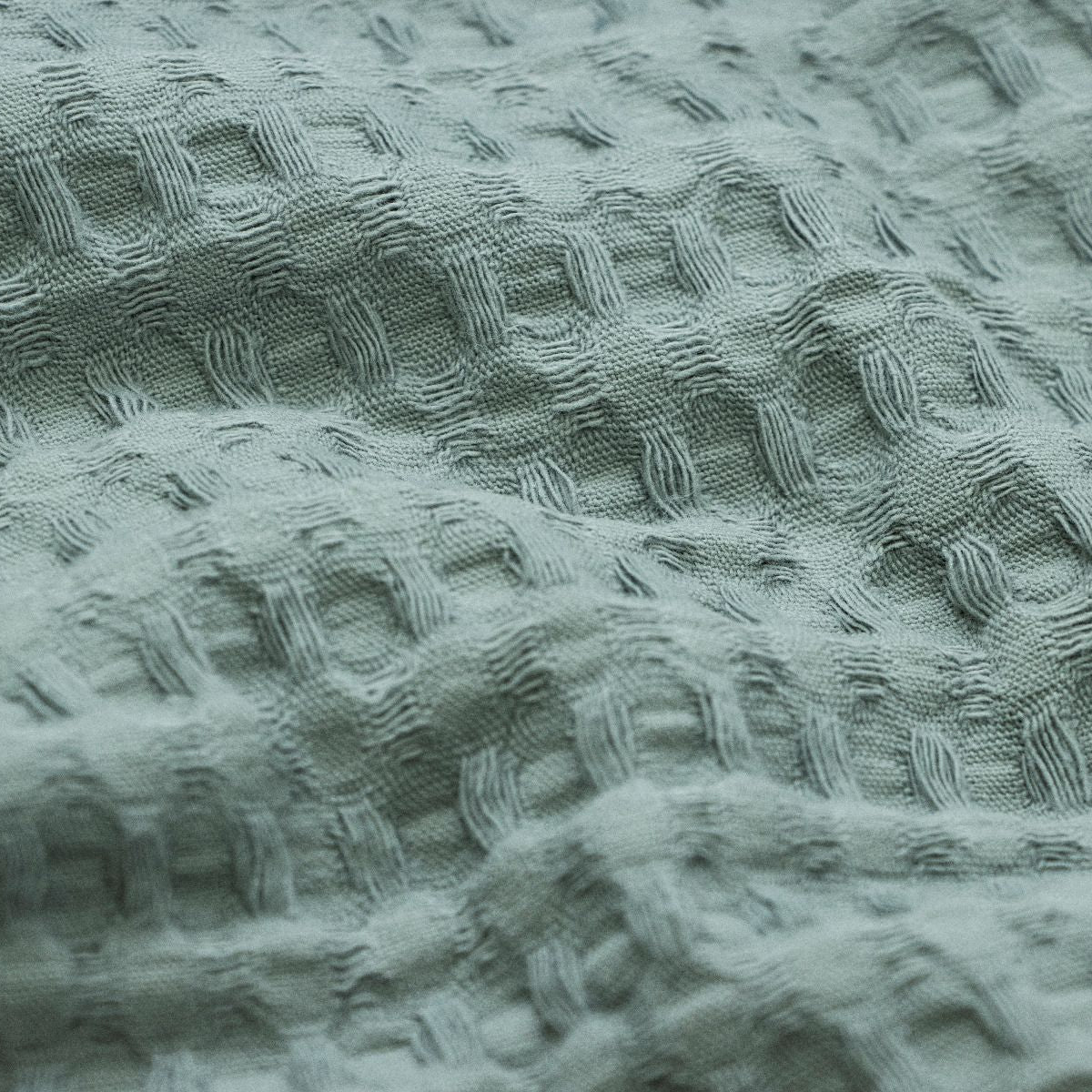 Waffelpiqué Baumwolle Maxi - uni