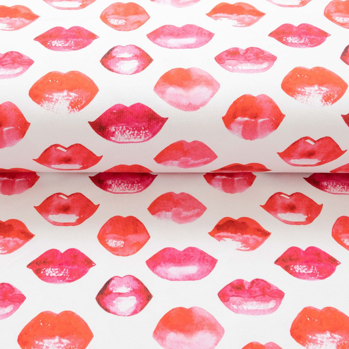 Bio Jersey Schatzebobbes Eigenproduktion Kisses - weiß