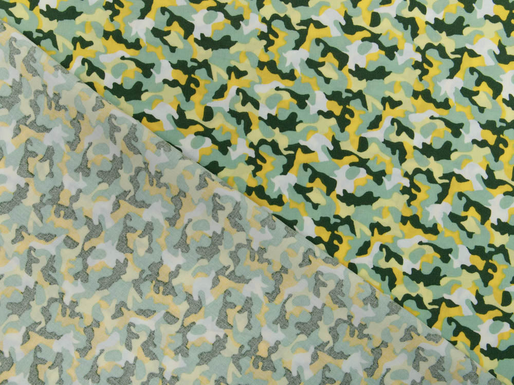 Webware Viskose - Camouflage - grün