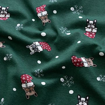 Jersey Weihnachten - Weihnachtsbulldoggen