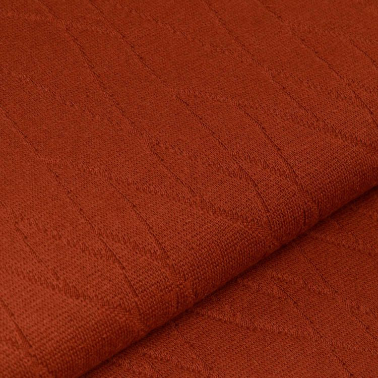 Struktur-Strickstoff - Abstraktes-Muster - uni steinrot