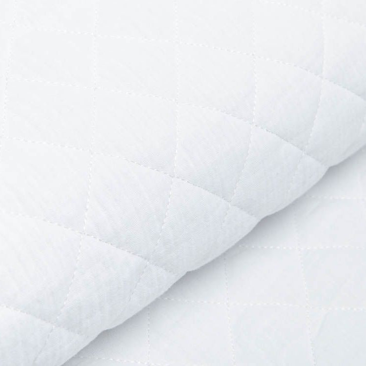 Musselin Double Gauze Rautenstepper - uni