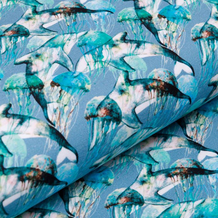 Jersey Digitaldruck - Delphine