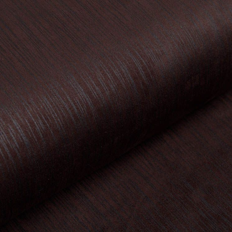 Wildlederimitat mit Foliendruck - Streifenlock - grau