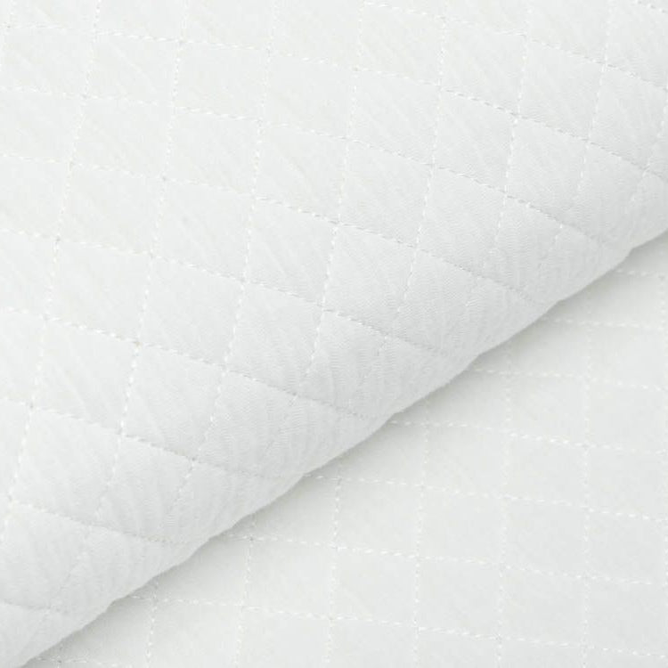 Musselin Double Gauze Rautenstepper - kleine Rauten - uni