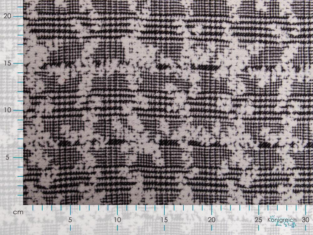 Jacquard - Karomuster - schwarz/weiß
