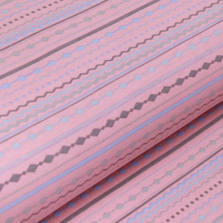 Jersey - Fantasy Streifen - rosa