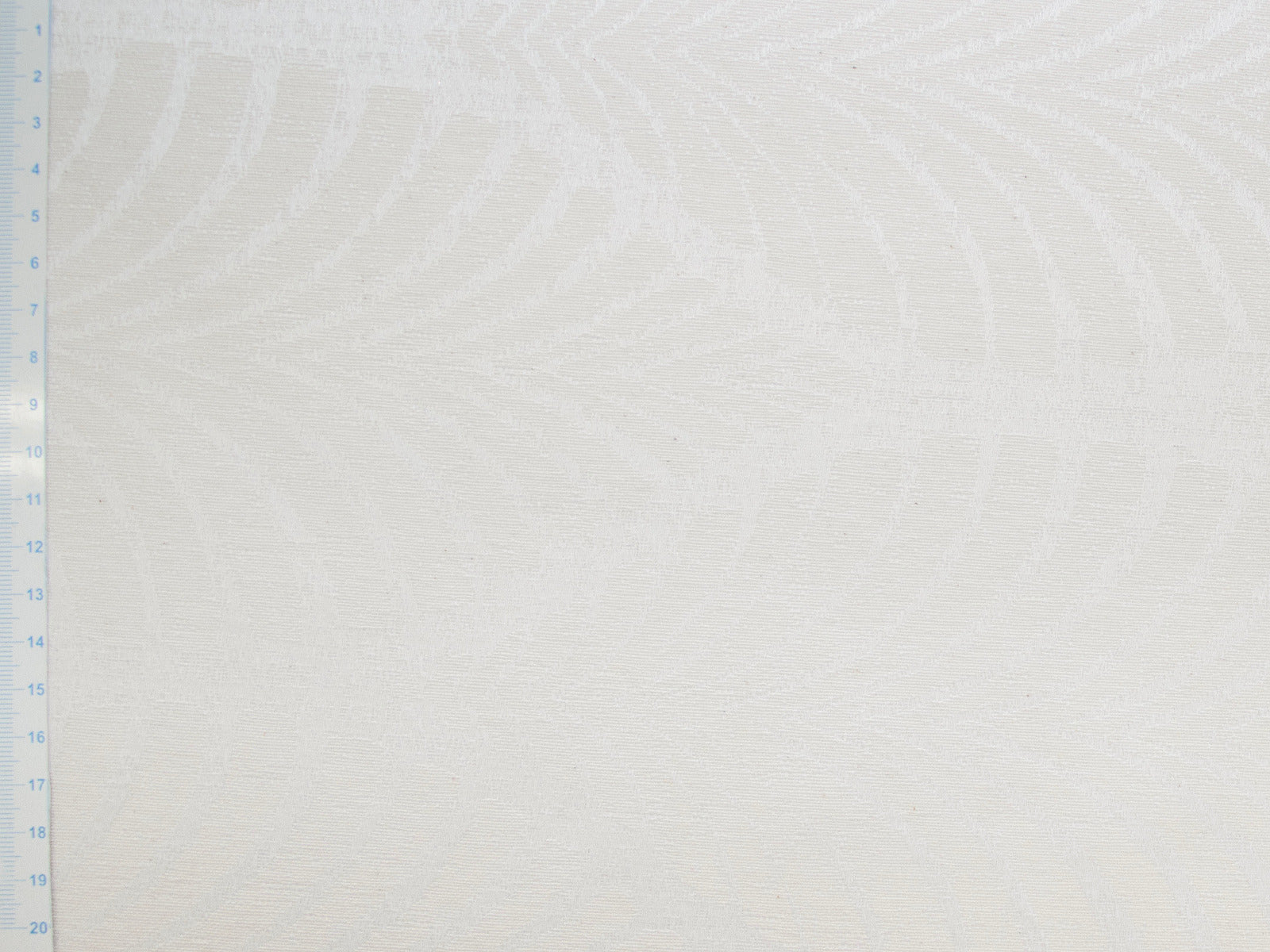 Tischdecken - Stoff Damast Leah 280cm breit - Blätter - creme