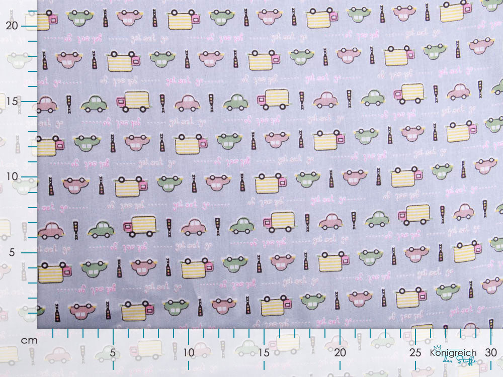 Twill Baumwolle - verschiedene Fahrzeuge