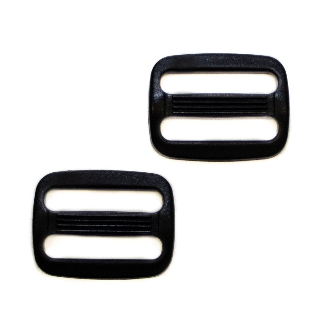 Leiterschnalle aus Kunststoff 25mm - schwarz