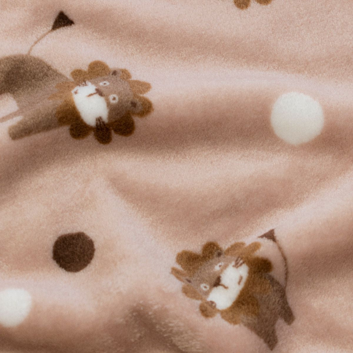 Hochwertiger Cuddle Microfaser Soft Plüsch - kleine Löwen - altrosa