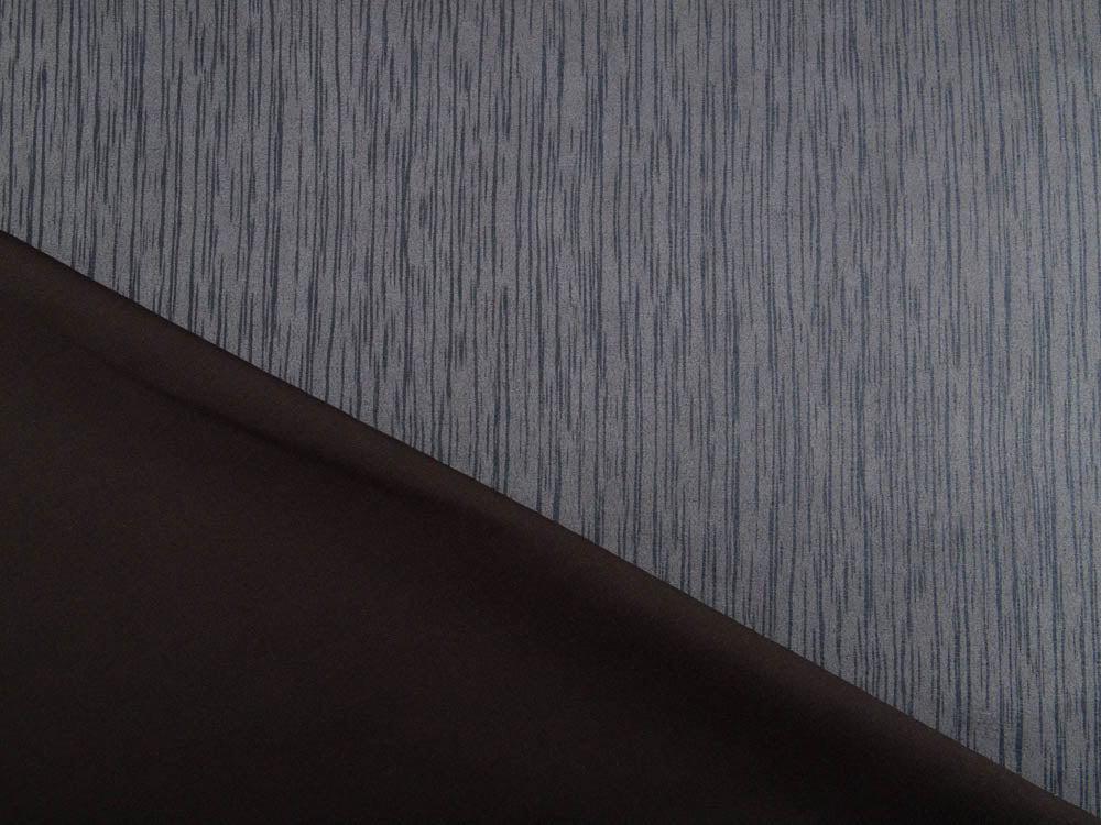 Wildlederimitat mit Foliendruck - Streifenlock - grau