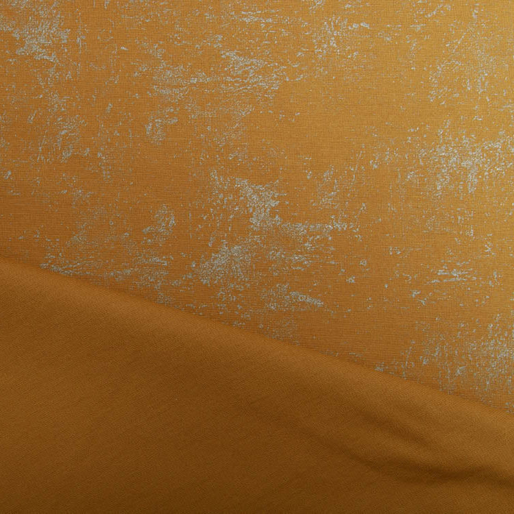 Jersey Punta Di Roma mit Glitzer - Crack-Optik - ocker