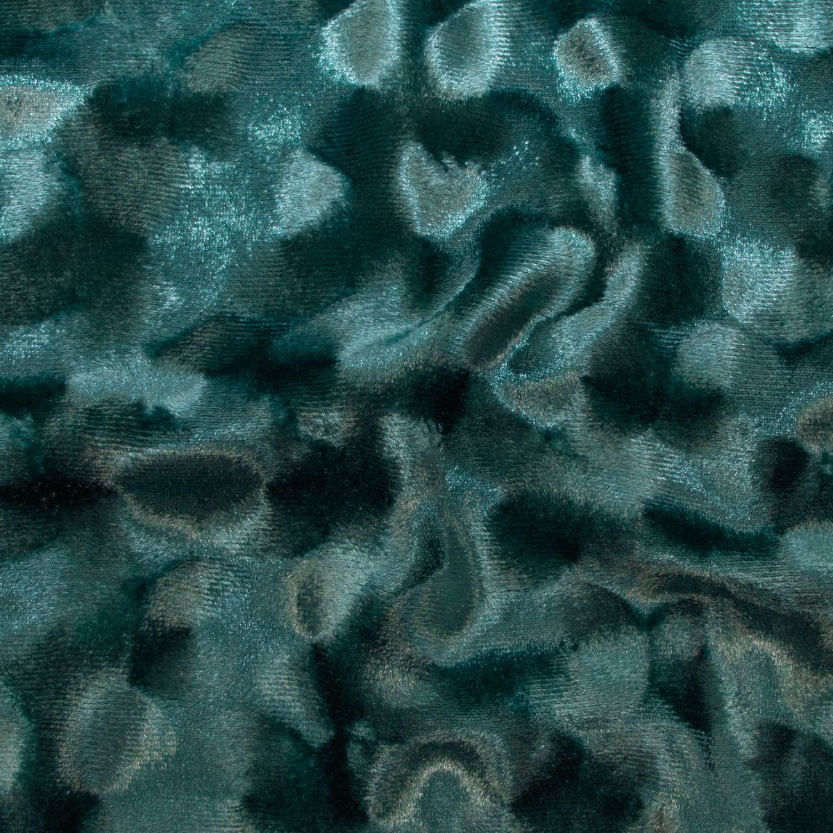 Velours Stretch - Holografrisches Punktedesign