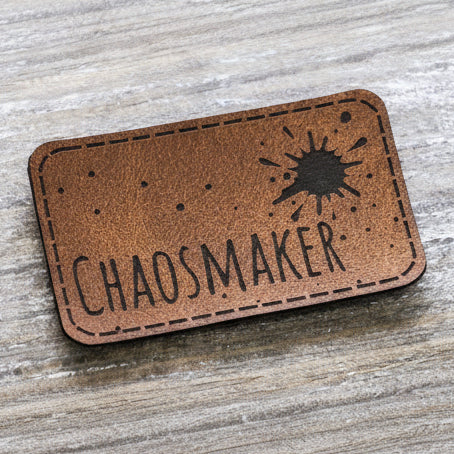 Label Kunstleder KDS - Chaosmaker- braun