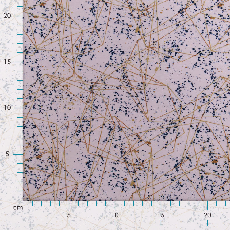 Jersey - Sprenkel und wirre Streifen - rosa