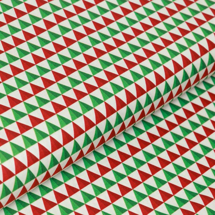 Webware Baumwolle Swafing Noel - Weihnachtliche Dreiecke