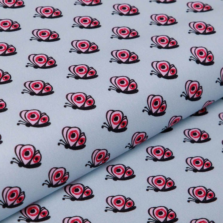 Webware Baumwolle Swafing Valerie Papillon by Steinbeck - Schmetterlinge - mint