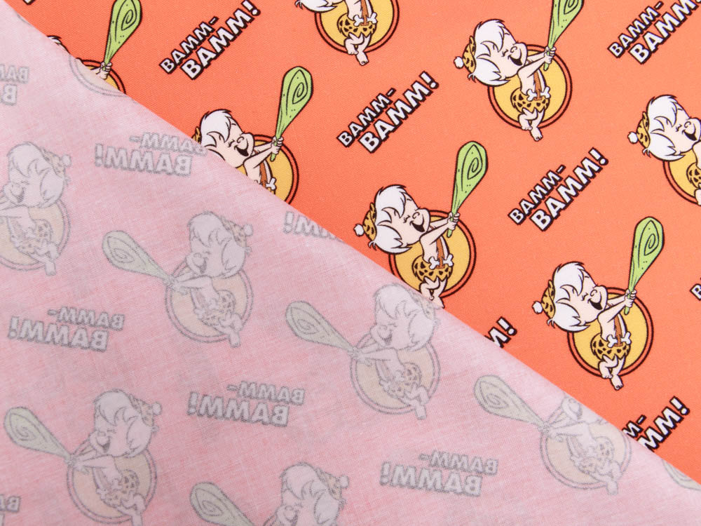 Webware Baumwolle Swafing - The Flintstones - koralle