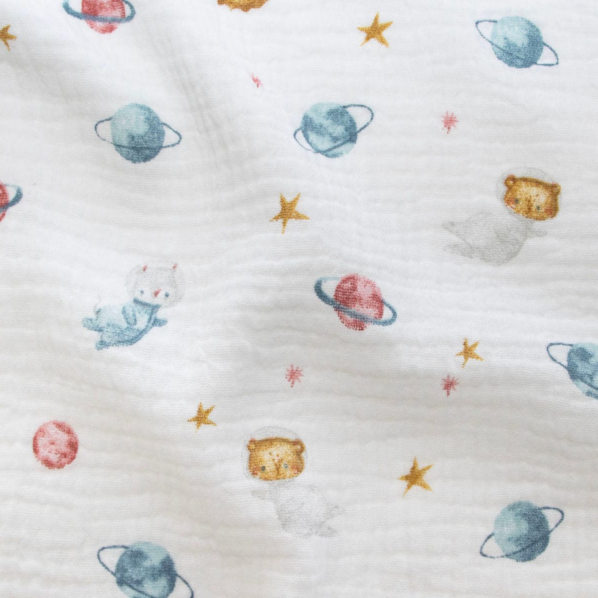 Musselin Baumwolle Double Gauze - Weltraum