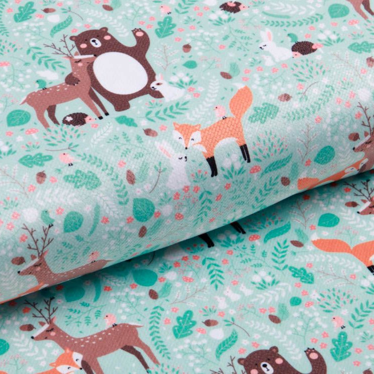 Struktur - Velvet - tierische Freundschaften - mint