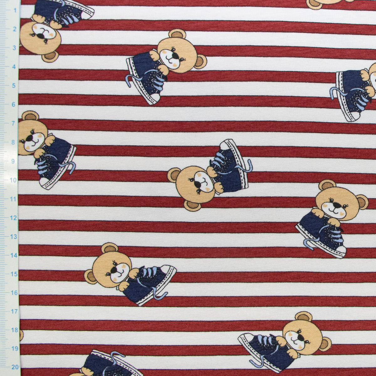 Jersey Digitaldruck - Bären und Streifen