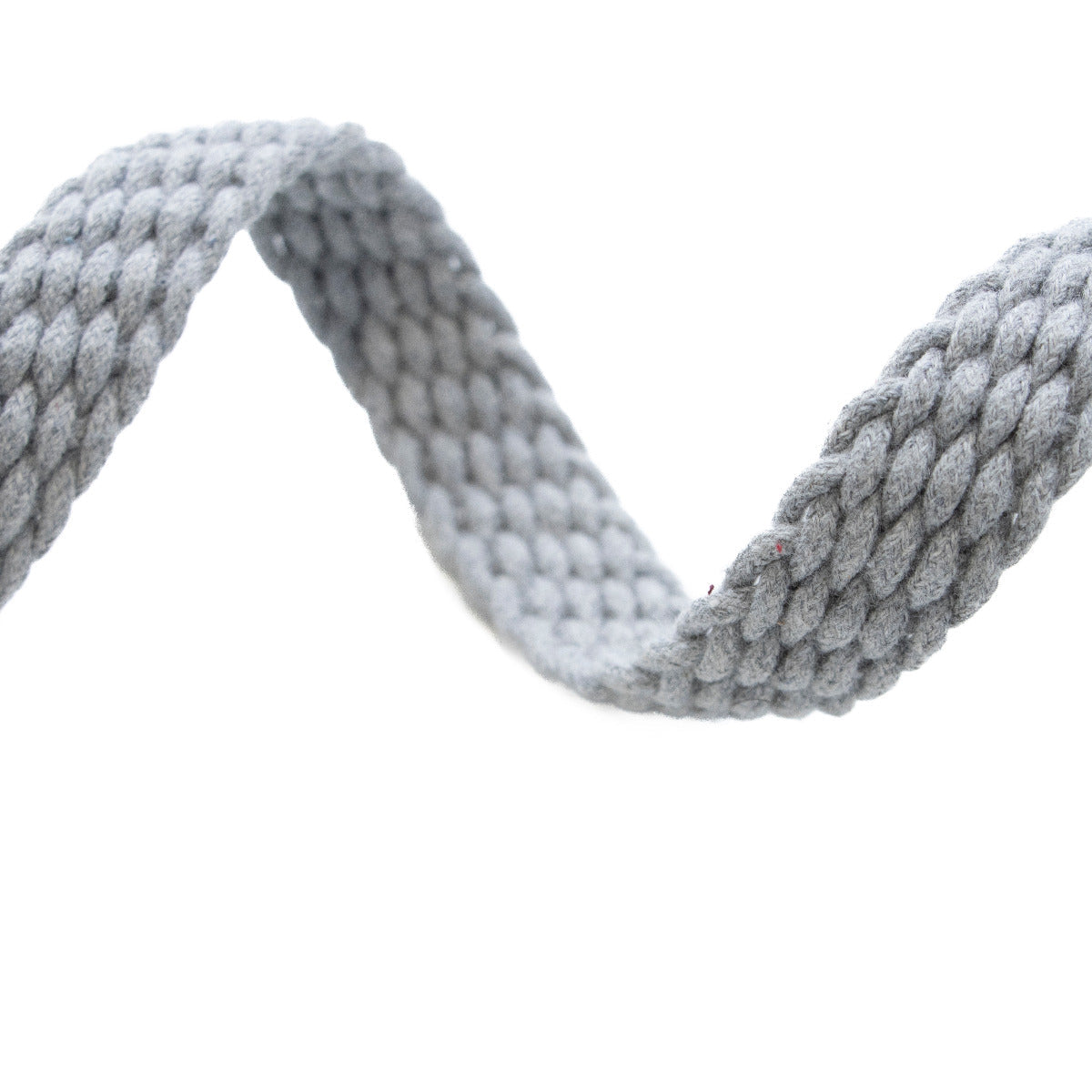 Gurtband geflochten ca. 20 mm - uni - hellgrau