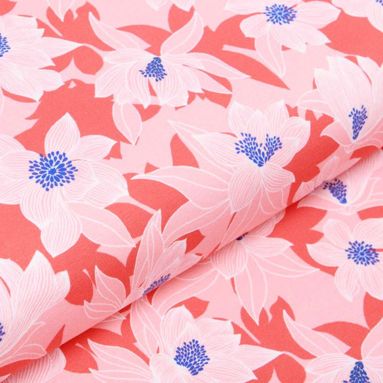 Jersey Swafing Tropical Forest - hübsche Blumen - rot