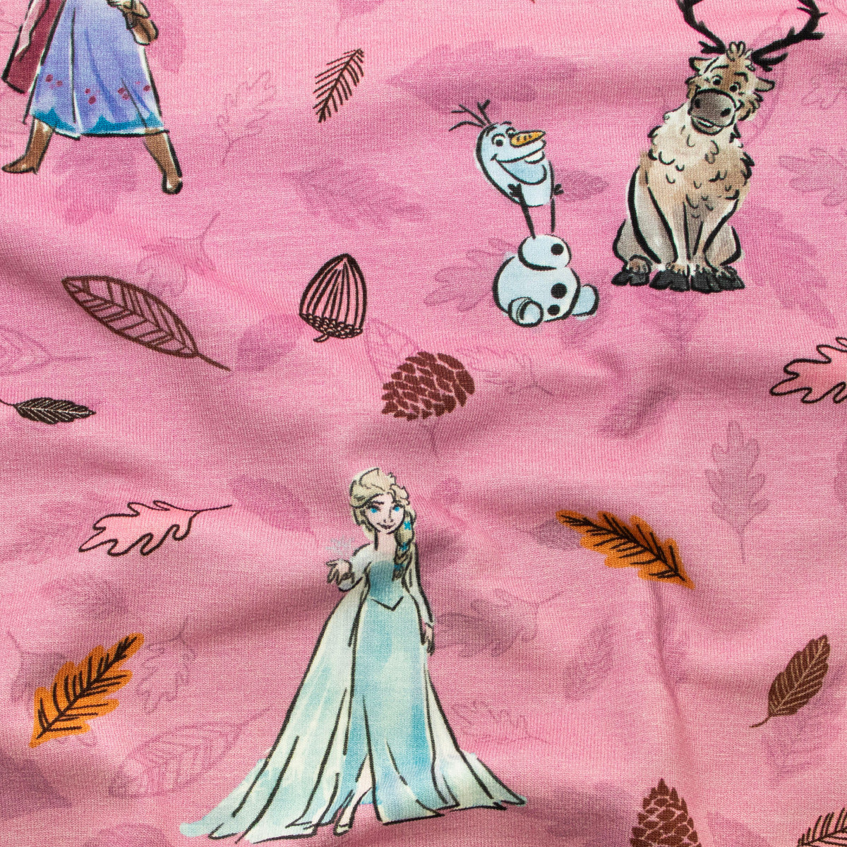 Jersey Digitaldruck Frozen - Elsa - helles mauve