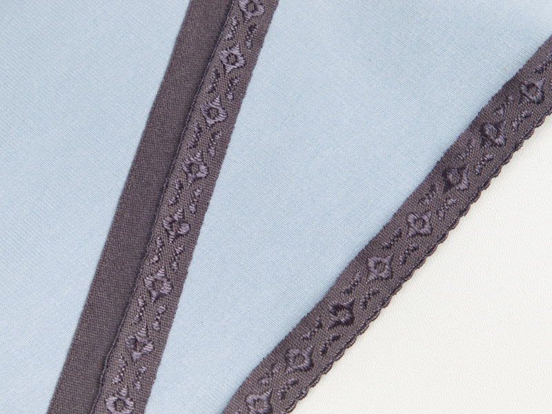 Elastisches Einfassband/Falzgummi bestickt