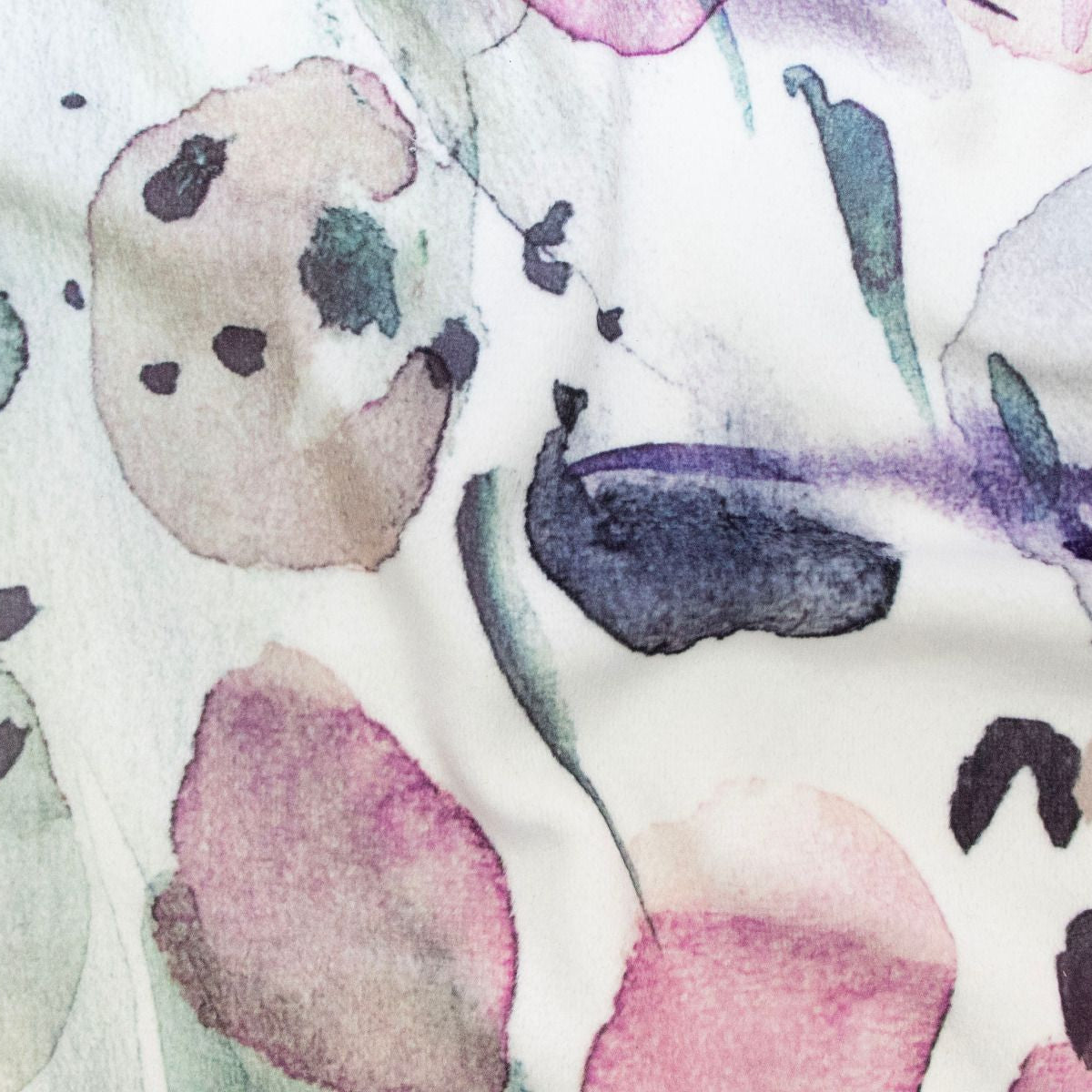 Velours Stretch Digitaldruck - Abstrakte Blumen