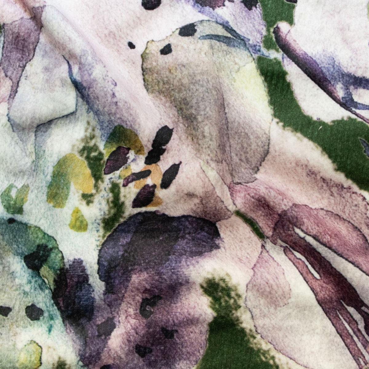 Velours Stretch Digitaldruck - Abstrakte Blumen