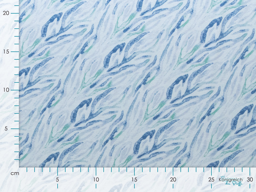 Jersey Viskose Digitaldruck - abstrakte Wellen