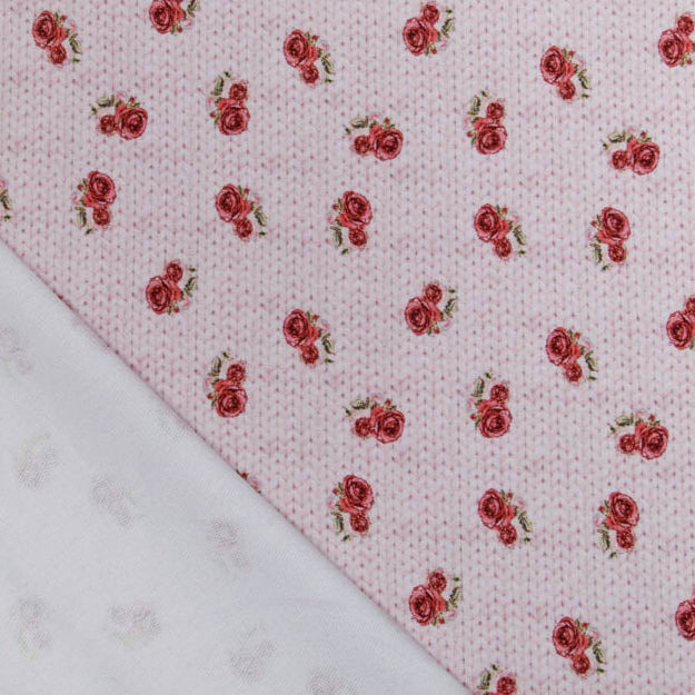 Sweat French Terry Digitaldruck Paris my Pearl City Stenzo - Rosen auf Strickoptik