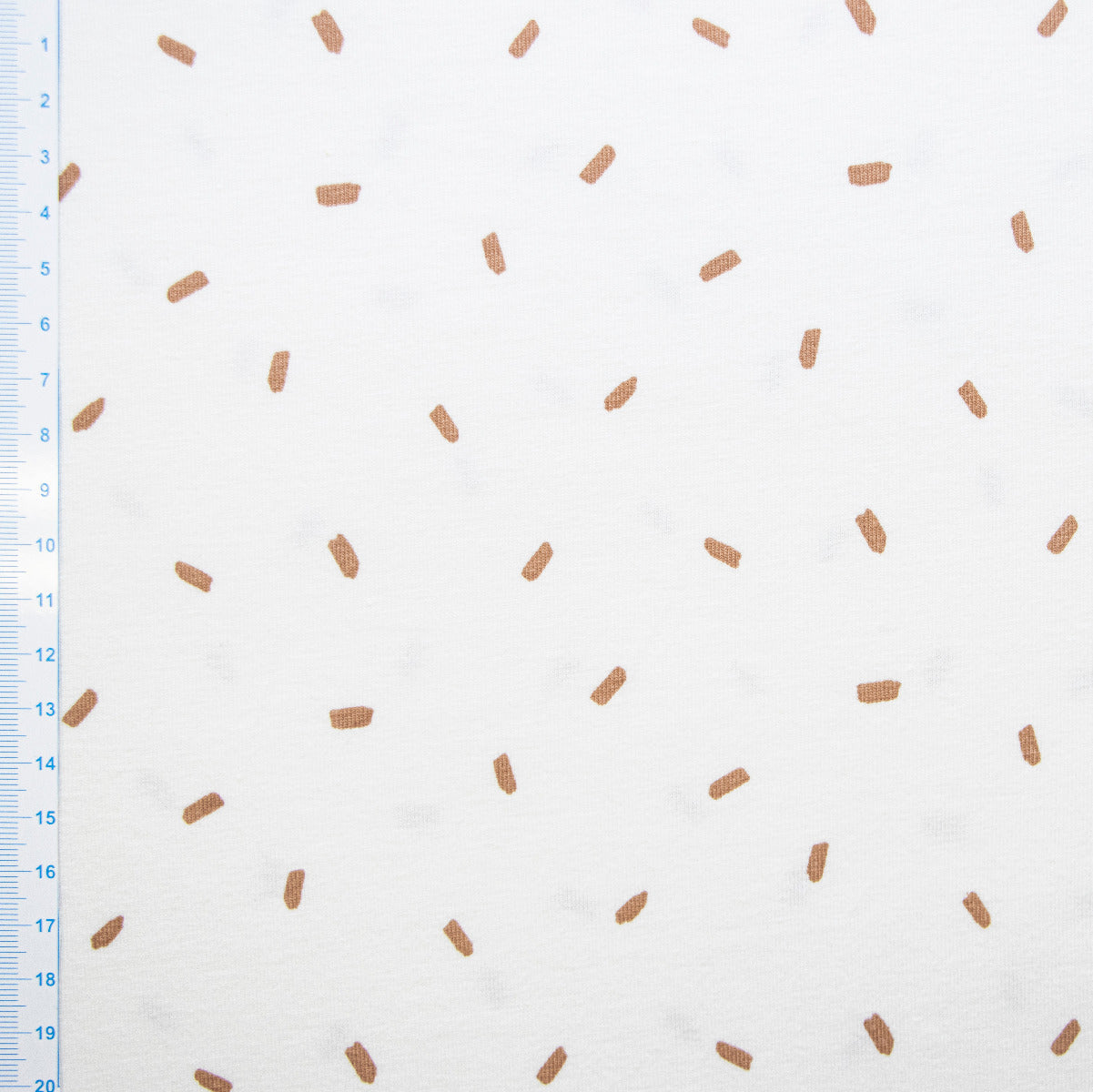 Jersey - kurze Pinselstriche - Wollweiß