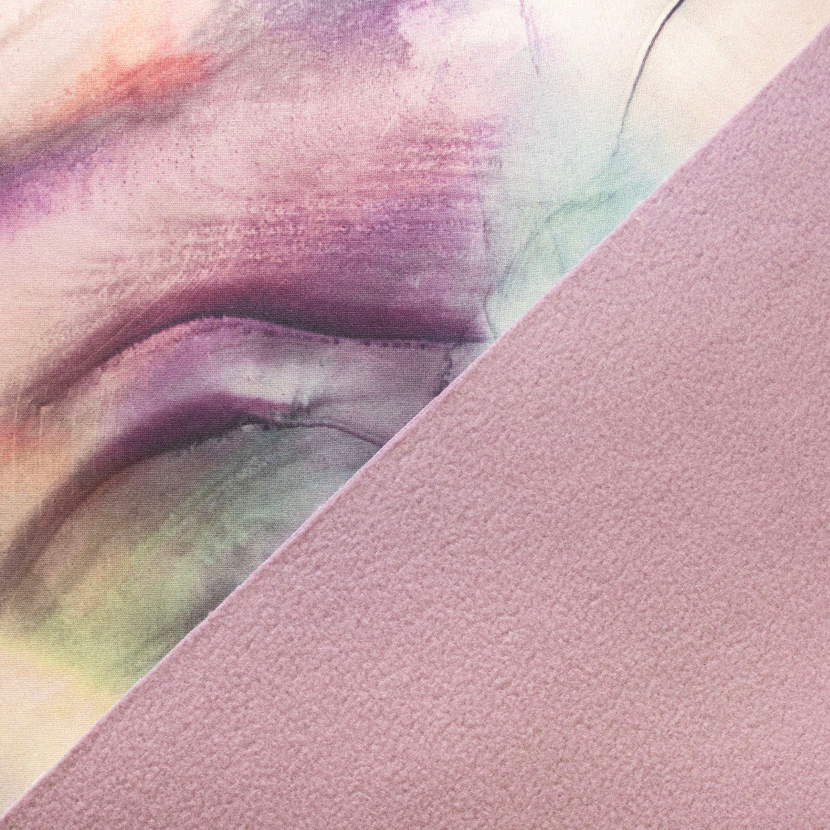 Softshell Digitaldruck - Watercolor - rosa