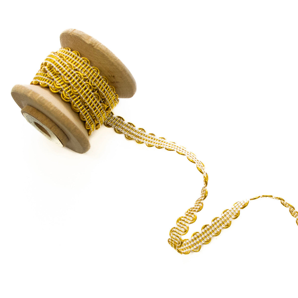 Goldborte / Posamentenborte ca. 7 mm - uni gold