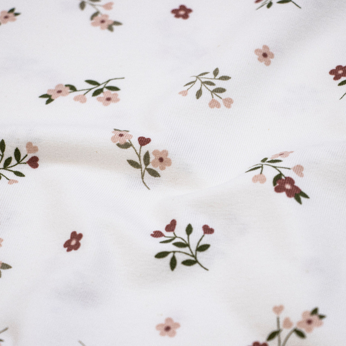 Jersey - Blumensträuße - wollweiß