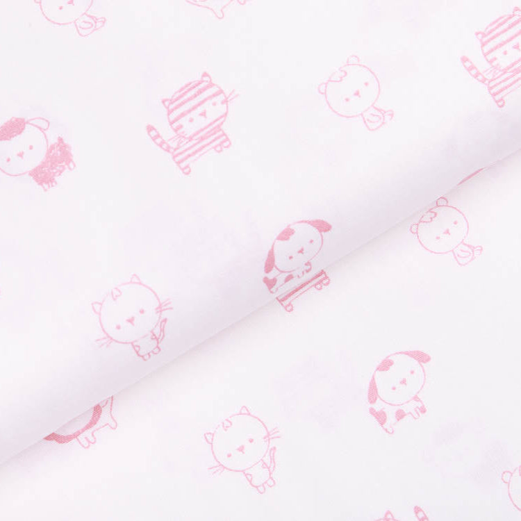 Webware Baumwolle Popeline - niedliche Tiere