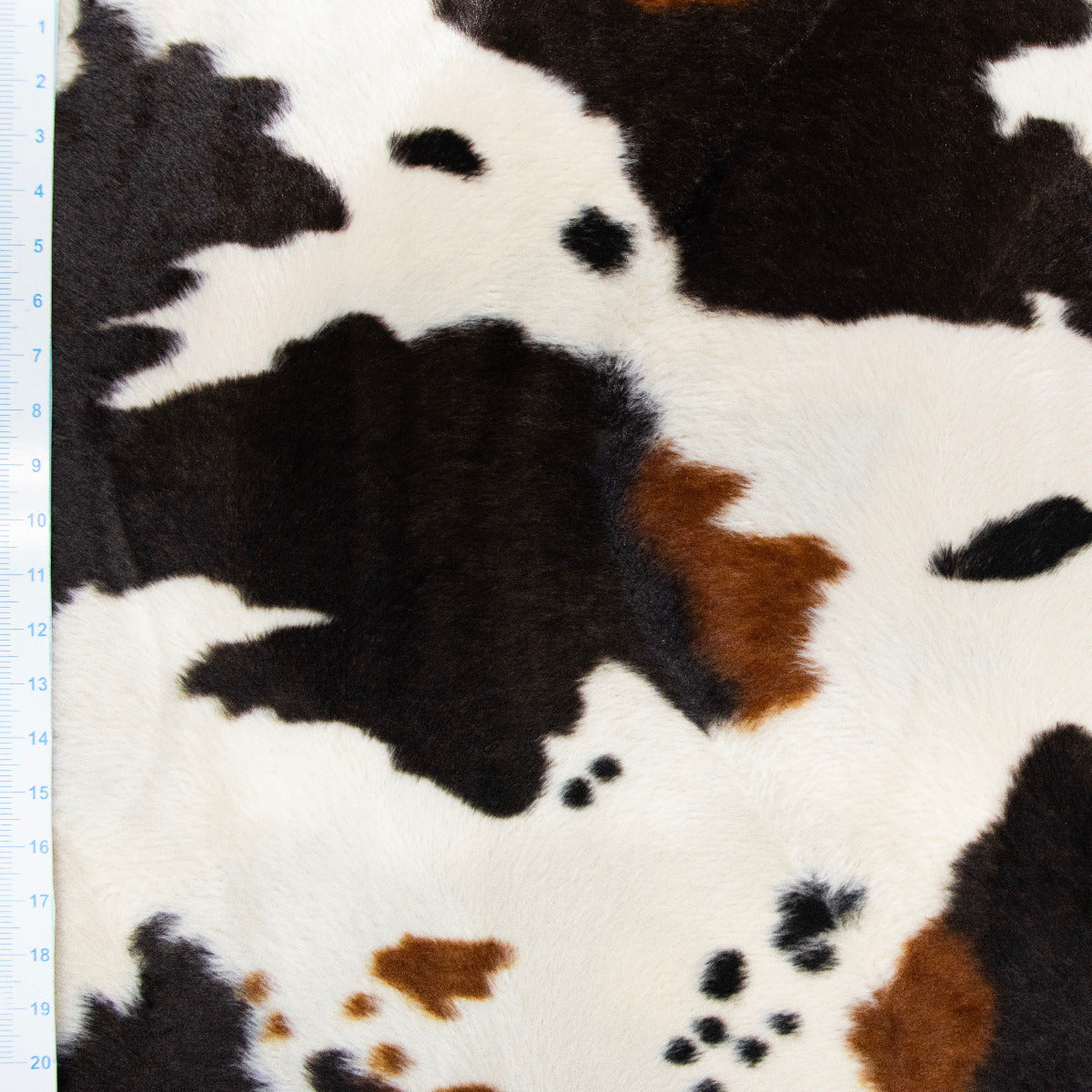 Fellimitat Stoff - Kuhflecken Animalprint - creme