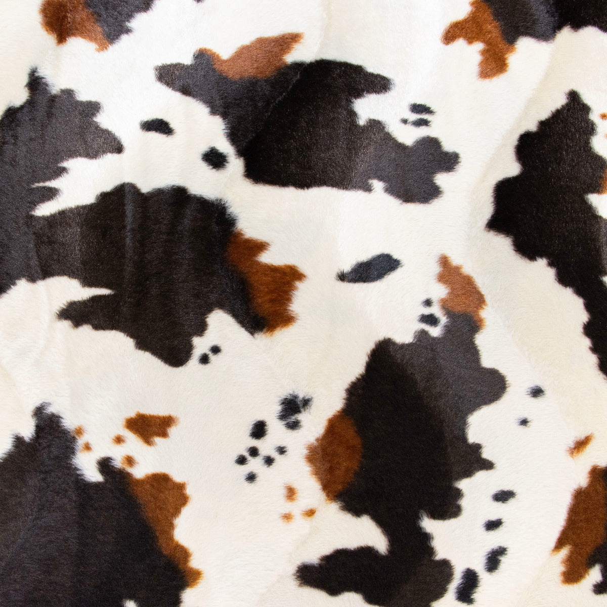 Fellimitat Stoff - Kuhflecken Animalprint - creme