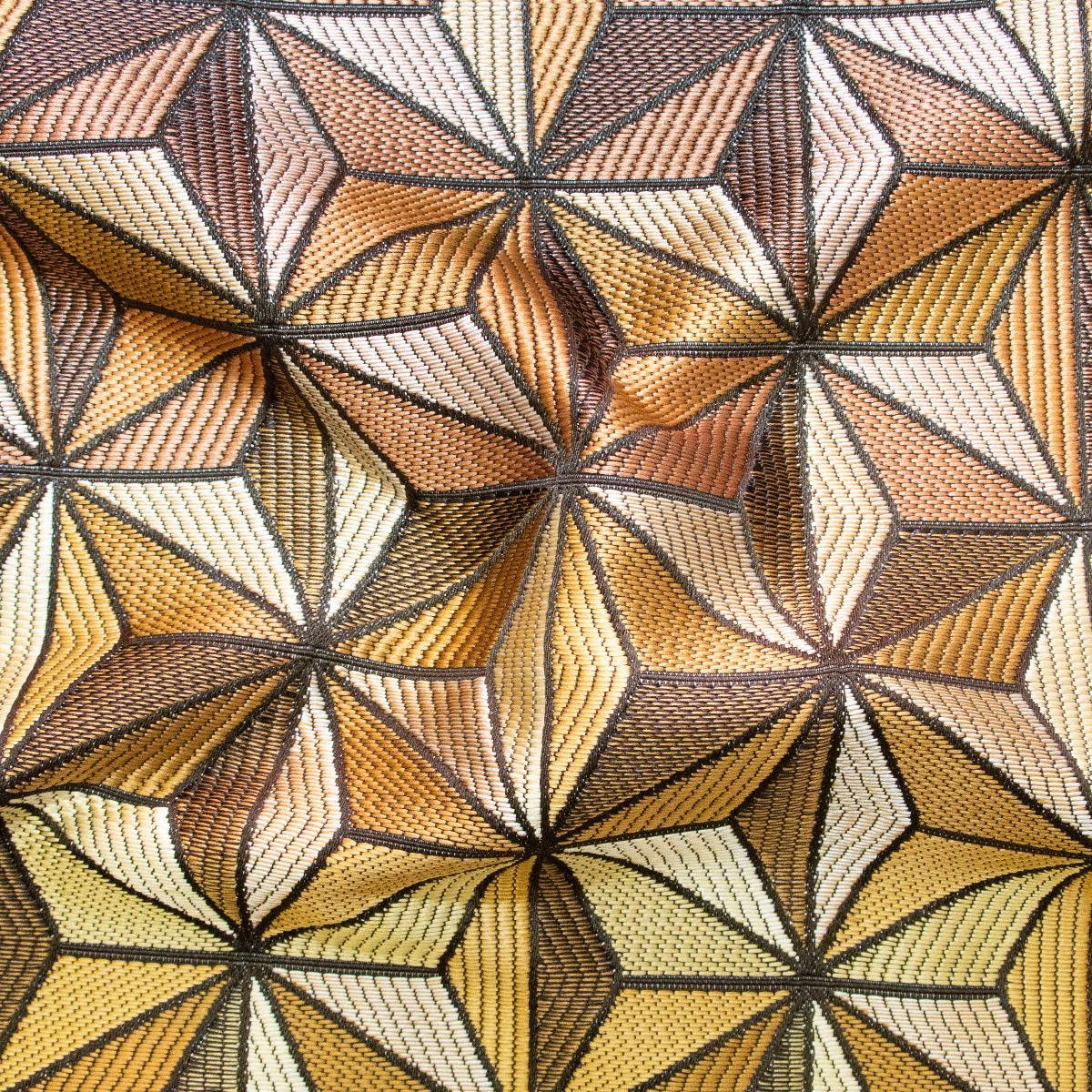 Premium Polster-, Deko- u. Taschenstoff - 3D Geometrisches Muster - Jacquard