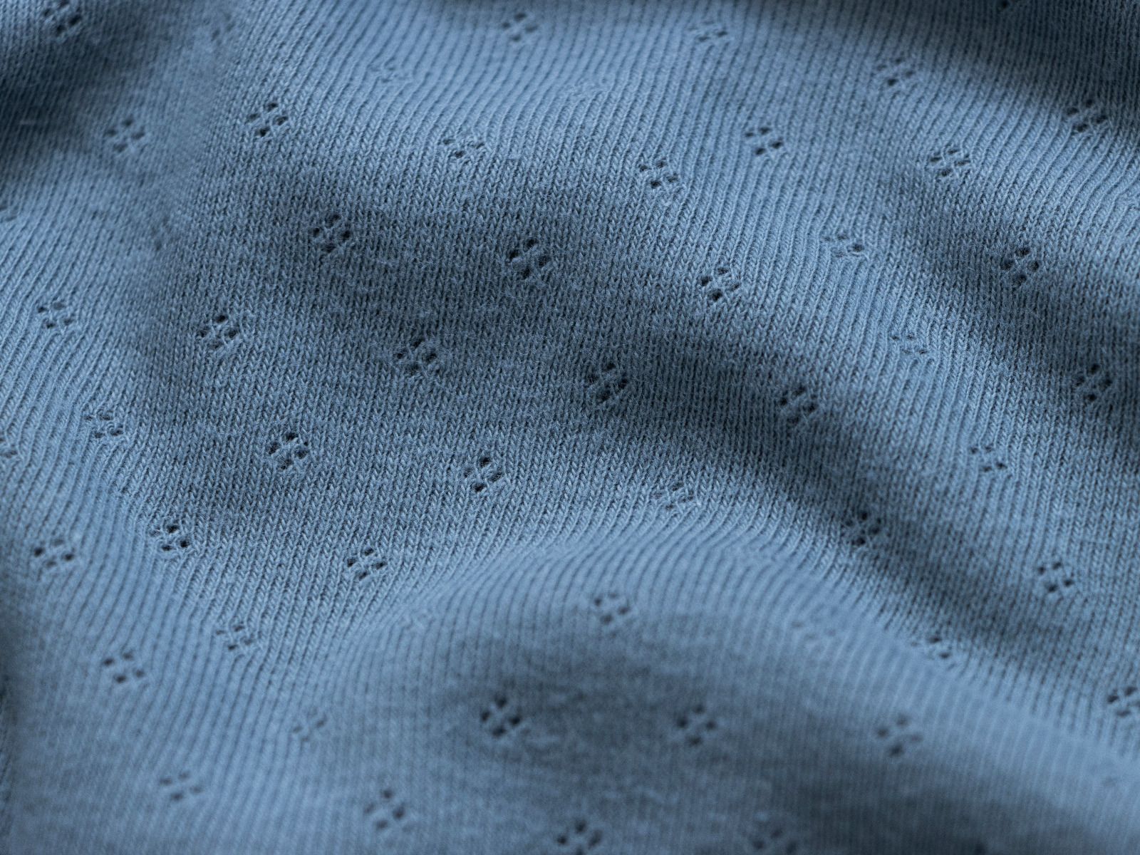Jersey Feinstrick Stoff Ajoure Pointoille
