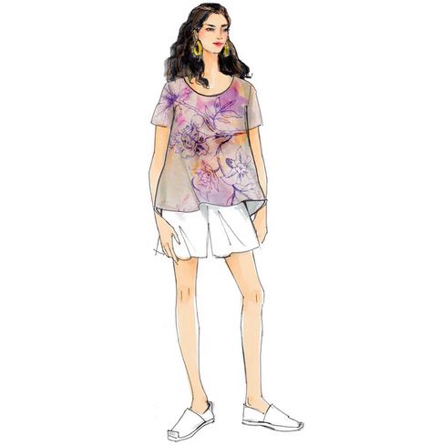 Papierschnittmuster T-Shirt Käthe